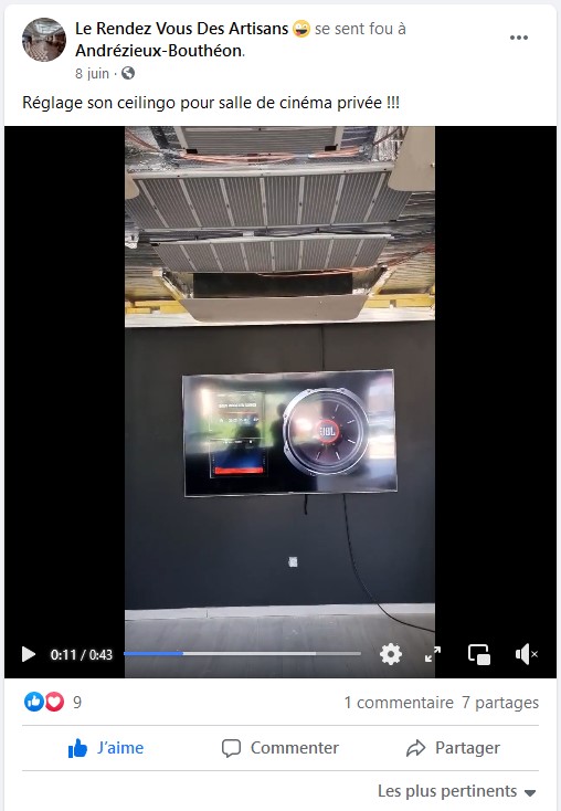 plafond sonorisé ceilingo lyon saint-etienne